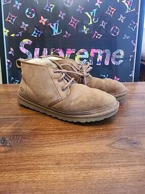 UGG Neumel Dark Brown Chukka Boots Lined Slippers (S/N 3236) Men’s Size 11
